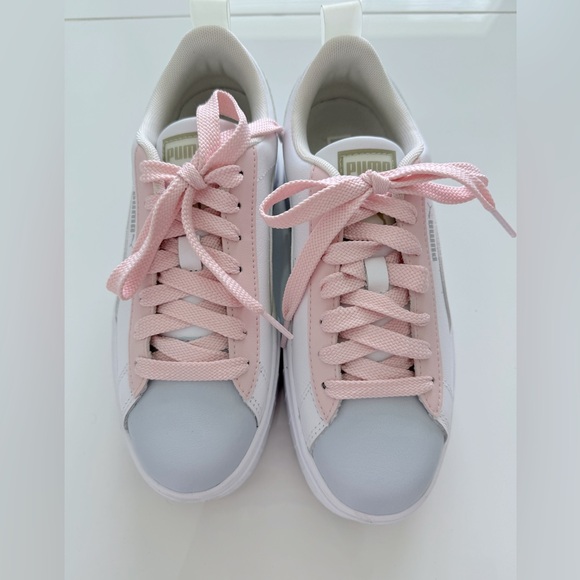 Women’s, Puma Mayze, leather, pastel colors, platform sneakers - Picture 2 of 6